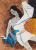 Lady With Horses - Art Prints