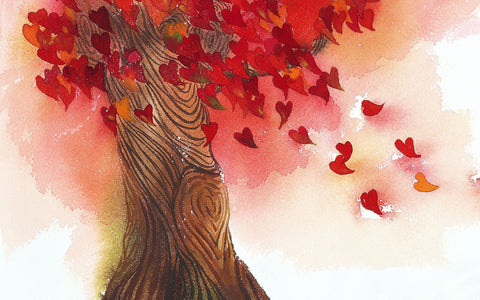 Best Valentine's Day Gift - Tree of Love Painting - Canvas Prints