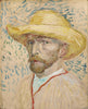 Self-Portrait with Straw Hat - Large Art Prints