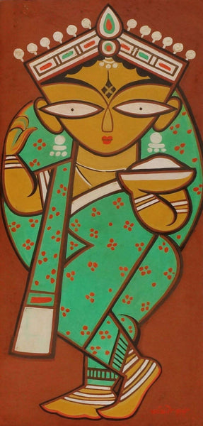 Jamini Roy - A Woman - Art Prints