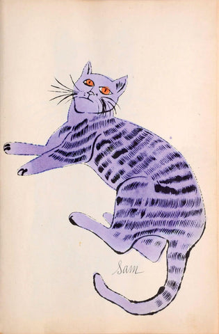 25 Cats Name Sam - Andy Warhol - Pop Art Painting - Art Prints by Andy Warhol