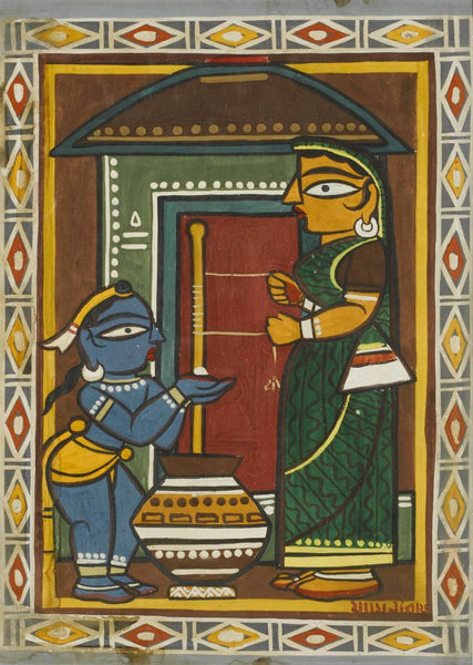 Jamini Roy - Krishna - Framed Prints