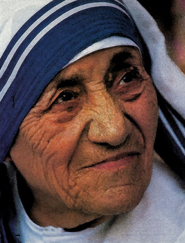 Mother Teresa - Canvas Prints by Sherly David