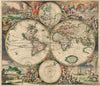 Decorative Vintage World Map - 16th Century World - Gerard van Schagen - 1689 - Art Prints
