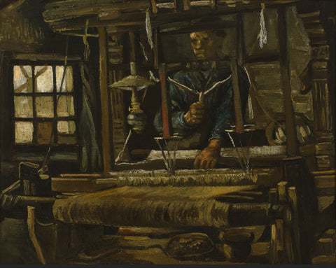 A Weavers Cottage - Large Art Prints by Vincent Van Gogh