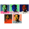 Set of 10 Andy Warhol’s Portraits of Mao Zedong Paintings - Canvas Gallery Wraps (18 x 18 inches) each