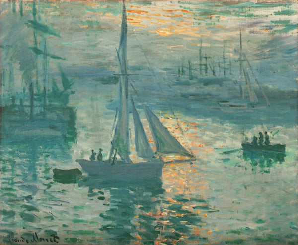 Sunrise (Marine) by Claude Monet | Tallenge Store | Buy Posters, Framed Prints & Canvas Prints