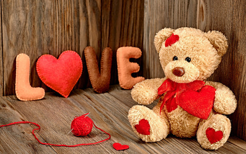 Valentines Day Gift - Cute Teddy - Art Prints by Sina Irani
