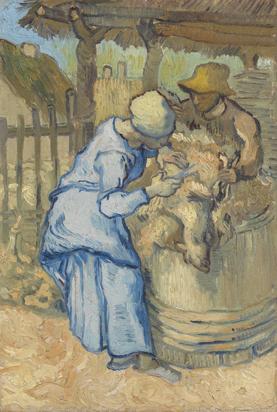 The Sheep-Shearer After Millet - Canvas Prints