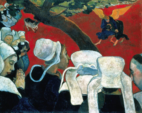 Vision After the Sermon - Framed Prints by Paul Gauguin