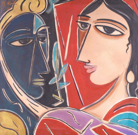Untitled - Abstract figures - Large Art Prints by George Keyt