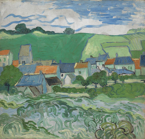 View of Auvers - Canvas Prints by Vincent Van Gogh