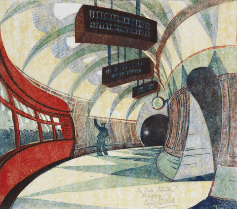 The Tube Station by Cyril E. Power
