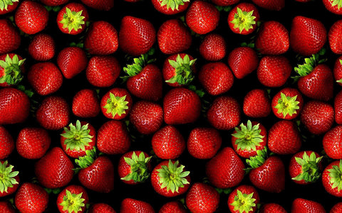 Red Blossom Strawberries - Art Prints
