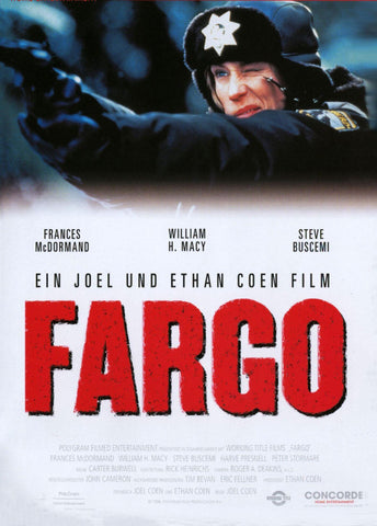 Fargo - Coen Brothers - Hollywood Movie Art Poster - Canvas Prints by Ryan