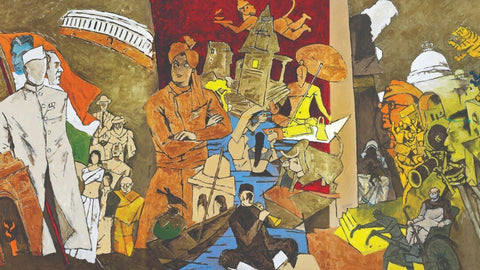 Tale of Three Cities - Posters by M F Husain