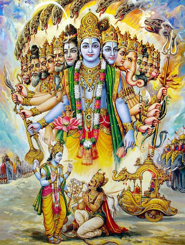 Lord Krishnas Vishvarupa (Virata Rupa) by Movie Posters