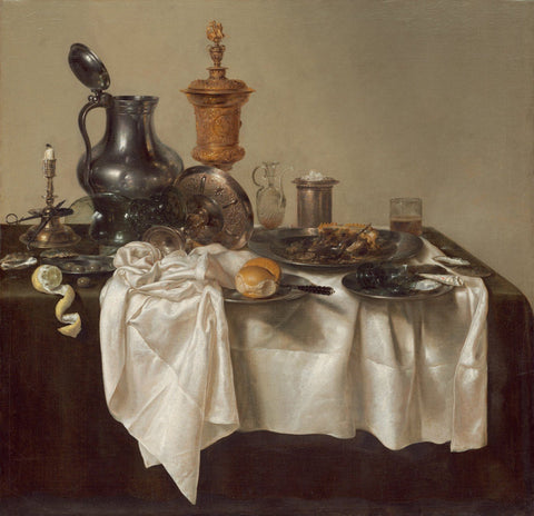 Banquet Piece with Mince Pie - Large Art Prints