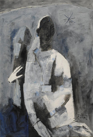 Two Women by M F Husain