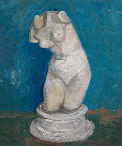 Plaster Statuette Of A Female Torso - Large Art Prints