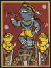 Jamini Roy - Krishna Dancing On The Serpent Kaliya - Canvas Prints