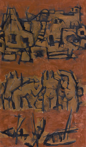 A Town by M F Husain