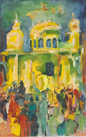 Untitled (City) by Sayed Haider Raza