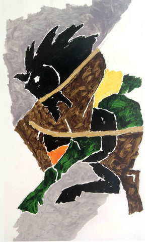 Horse And Man - Posters by M F Husain