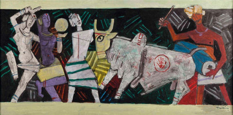 Musical Parade by M F Husain