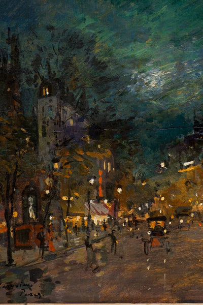 NIGHT IN PARIS BOULEVARD - Framed Prints