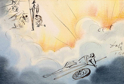 Don Quixote symbosco(Don Quijote symbosco) – Salvador Dali Painting – Surrealist Art by Salvador Dali