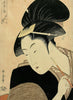 Fukaku Shinobu Koi - Kitagawa Utamaro - Japanese Edo period Ukiyo-e Woodblock Print Art Painting - Framed Prints