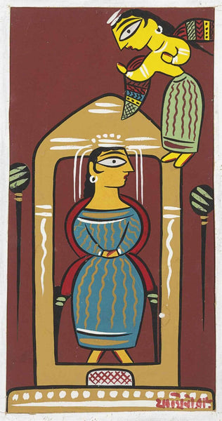 Jamini Roy - Angel - Framed Prints