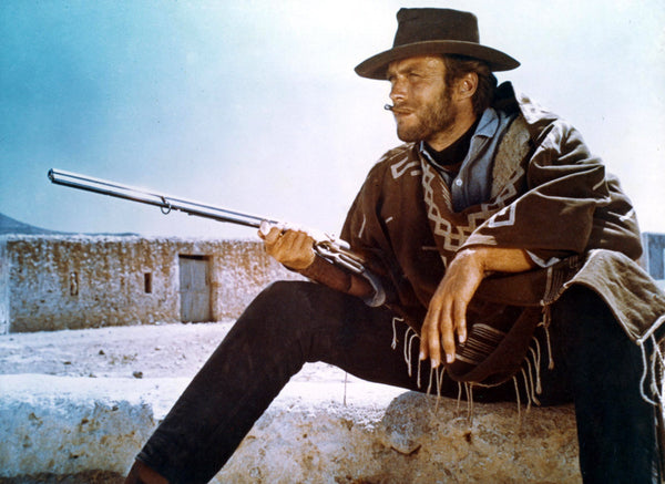 For A Few Dollars More - Clint Eastwood - Hollywood Spaghetti Western Movie Still - Life Size Posters