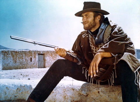 For A Few Dollars More - Clint Eastwood - Hollywood Spaghetti Western Movie Still by Eastwood