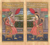 Shah Jahan Mumtaz Mahal Portrait - Canvas Prints