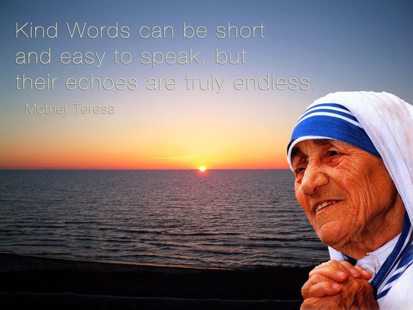 Kind Words.. - Mother Teresa Quotes - Framed Prints