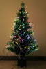 7 Feet Tall, Premium Quality Imported Christmas Tree with Fiber Optic / LED Light Up Christmas Tree with Light Settings and Stand