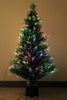6 Feet Tall, Premium Quality Imported Christmas Tree with Fiber Optic / LED Light Up Christmas Tree with Light Settings and Stand