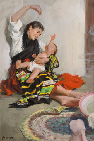 Mexican Mother And Child by Emanuel Bennett
