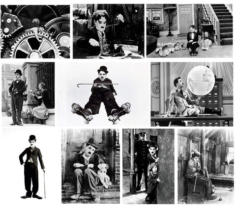 Set of 10 Best of Charlie Chaplin - Poster Paper (12 x 17 inches) each by Charlie Chaplin