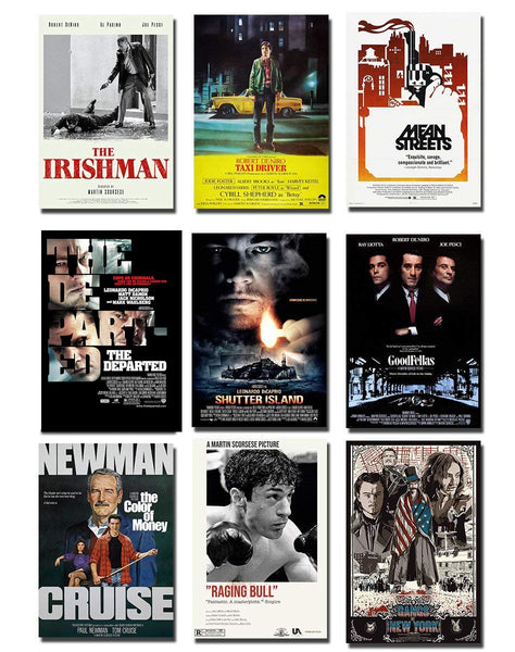Set of 10 Best of Martin Scorsese Movies - Poster Paper (12 x 17 inches) each