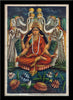 Kamala And Bhairavi - Set of 2 - Bengal School of Art  - Framed Canvas - (17 x 24 inches)each