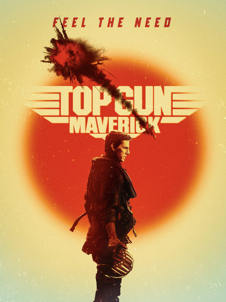 Top Gun - Tom Cruise - Hollywood Action Movie Art Poster - Posters
