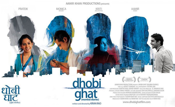 Dhobi Ghat - Bollywood Cult Aamir Khan Classic Hindi Movie Poster - Canvas Prints