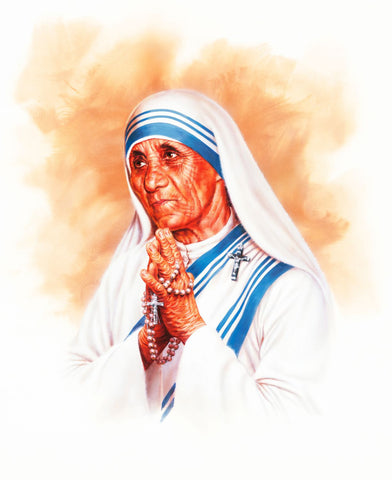 Blessed Mother Teresa - Canvas Prints by Sherly David