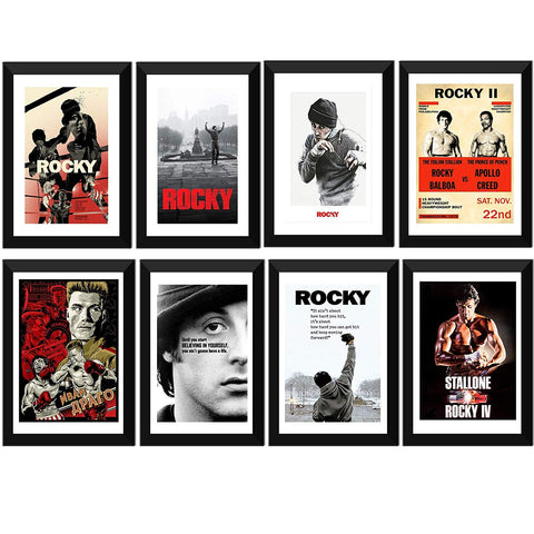 Set of 10 Best of Rocky - Framed Poster Paper (12 x 17 inches) each by Rocky