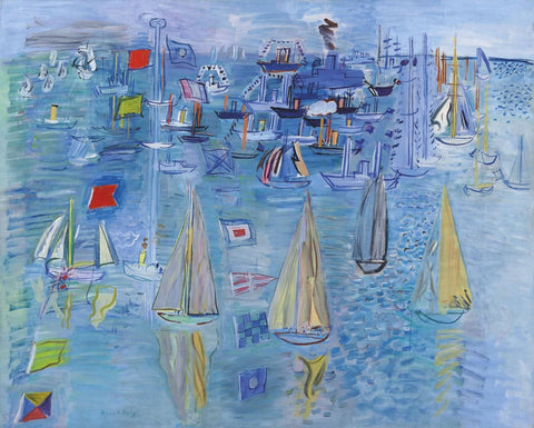 Boats In Cowes (Régates à Cowes) - Raoul Dufy by Raoul Dufy