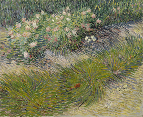Grass and Butterflies - Large Art Prints