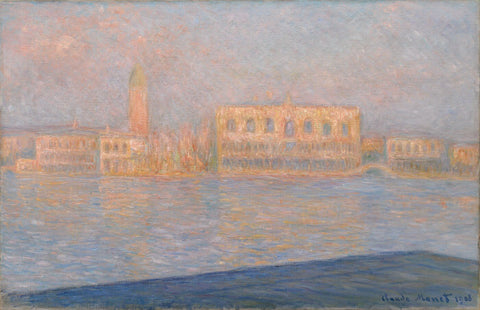 The Palazzo Ducale, Seen from San Giorgio Maggiore (Le Palais Ducal vu de Saint-Georges Majeur) - Claude Monet - Framed Prints